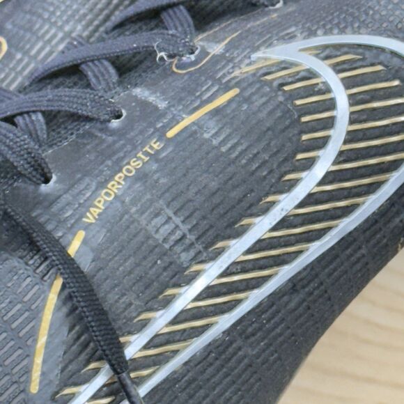 Nike Merucial Vapor 14 Elite FG Soccer Football Cleats - Men Size 9.5 Gold Black - Picture 12 of 13
